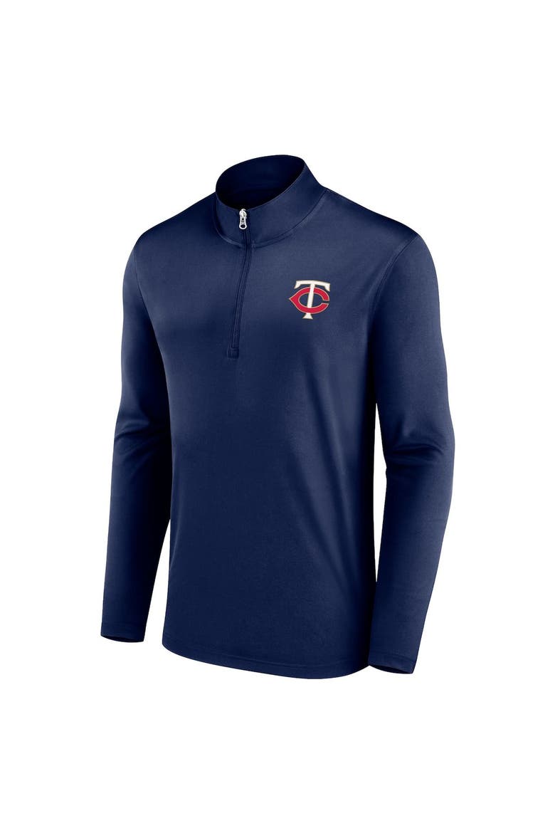 Men's Fanatics Branded Navy Minnesota Twins Underdog Mindset Quarter-Zip Jacket, Alternate, color, Navy