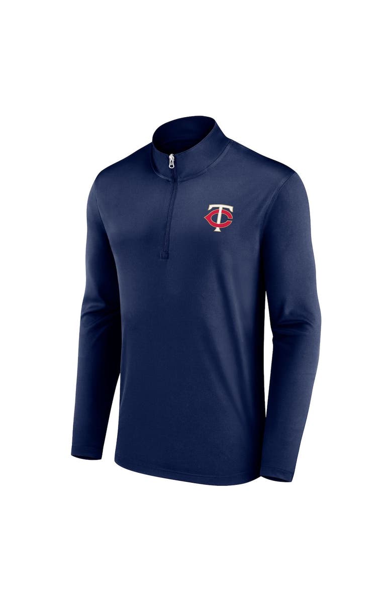FANATICS Men's Fanatics Branded Navy Minnesota Twins Underdog Mindset Quarter-Zip Jacket, Alternate, color, 