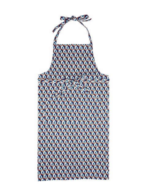 Apron With Pocket Cubi Blue