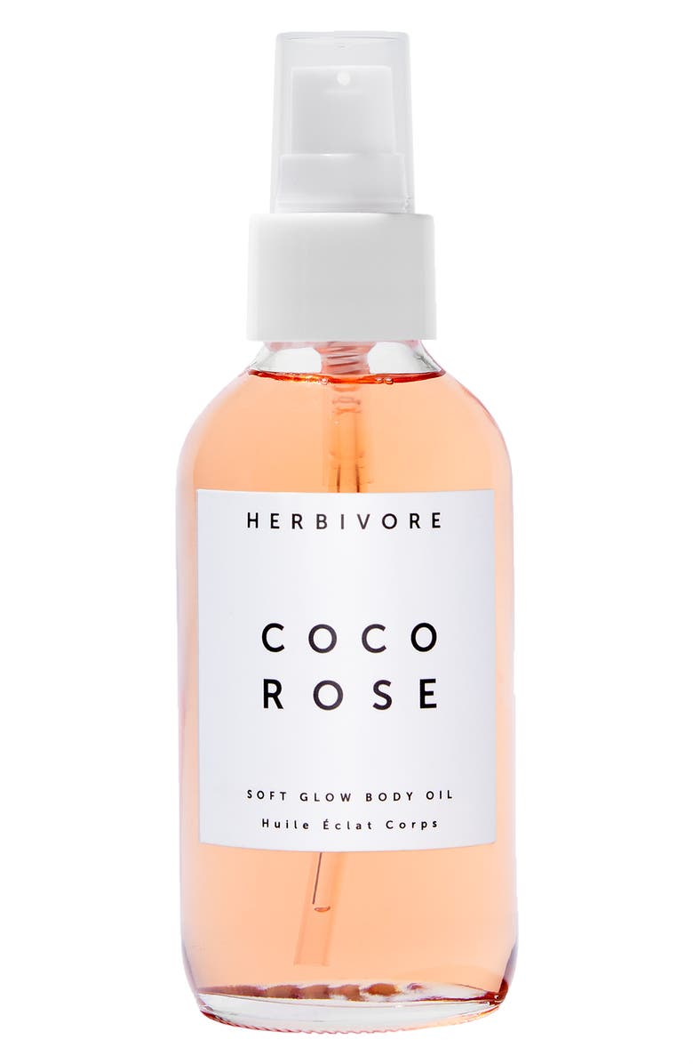 Herbivore Botanicals Coco Rose Soft Glow Body Oil, Main, color,