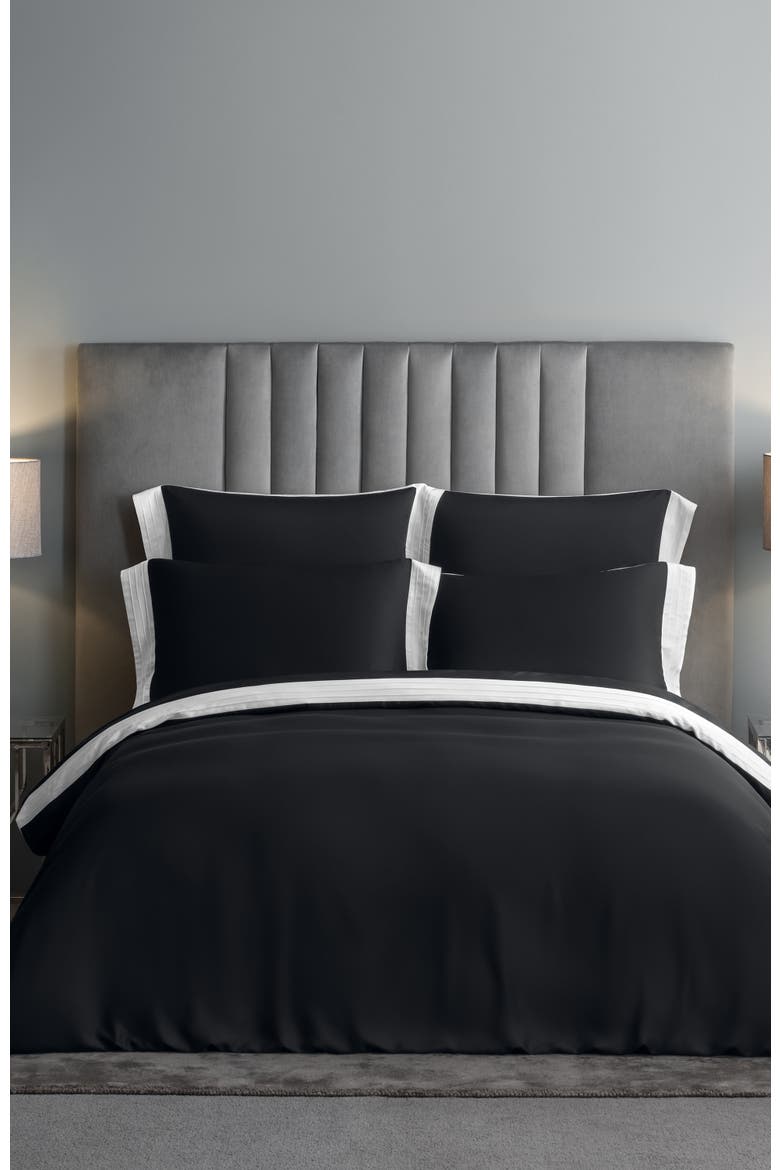Eden Duvet Cover, Alternate, color, Black
