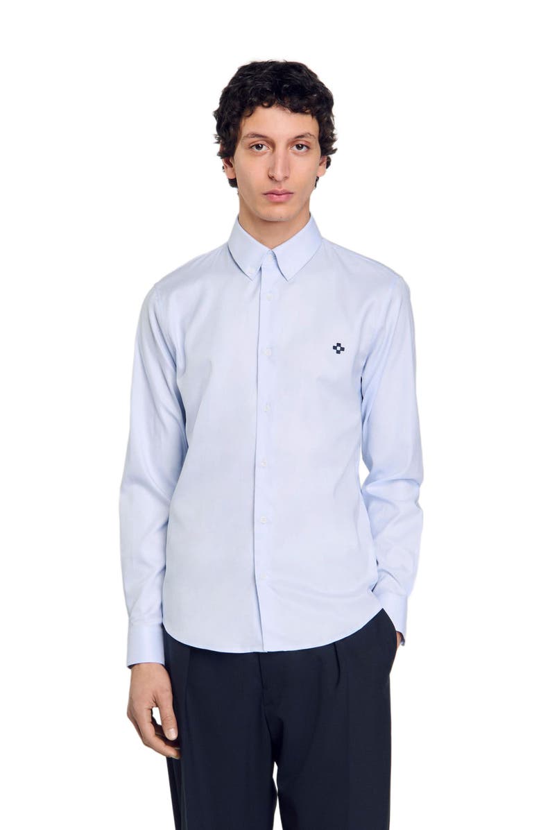 SANDRO Cross patch shirt, Alternate, color, 