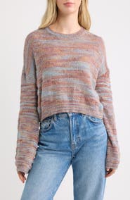 24Colours Melange Crop Sweater