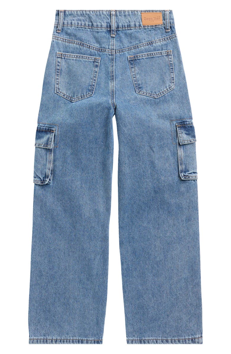 GOGO STAR Kids' Wide Leg Cargo Pants, Alternate, color, Potassium