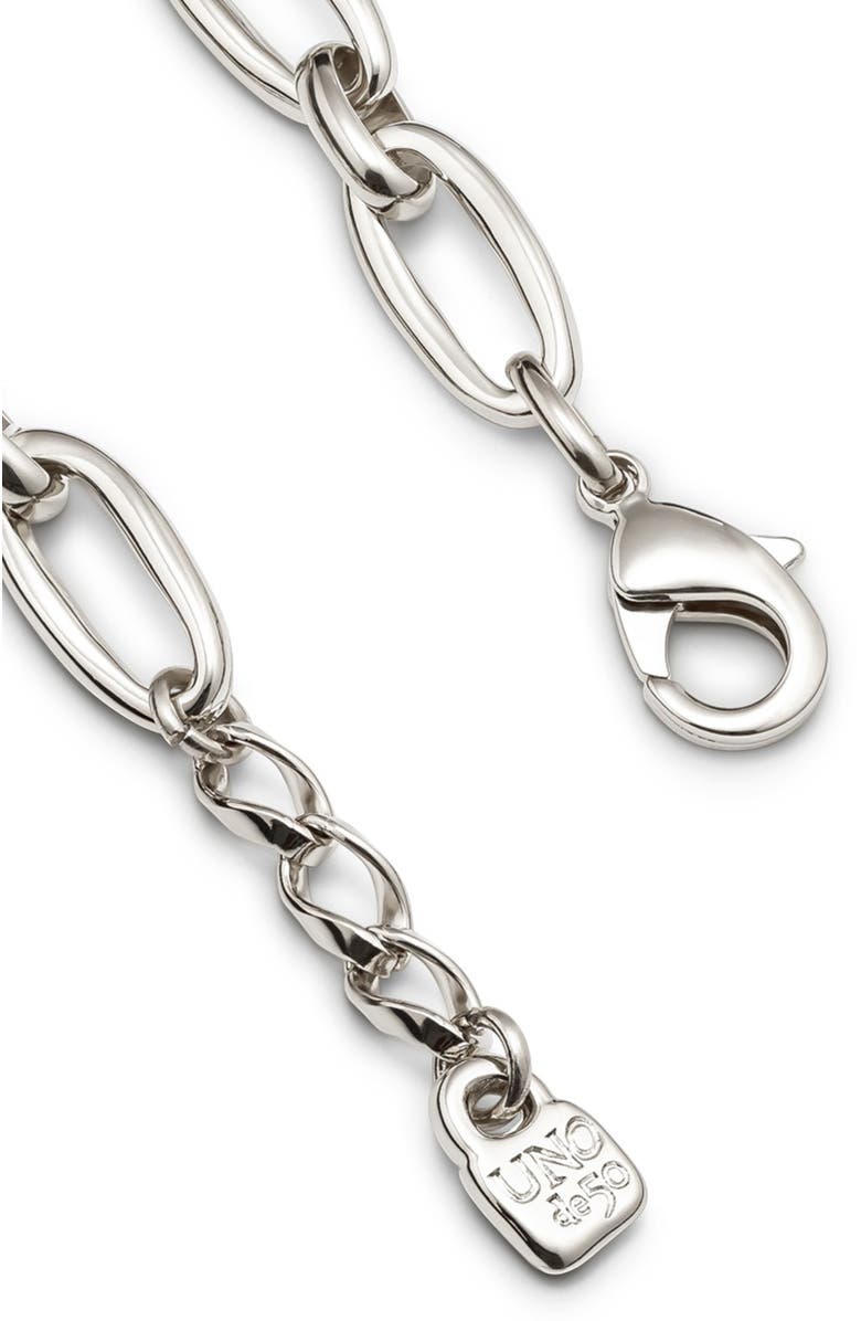 UNODE50 Oval Link Carabiner Bracelet, Alternate, color, Silver