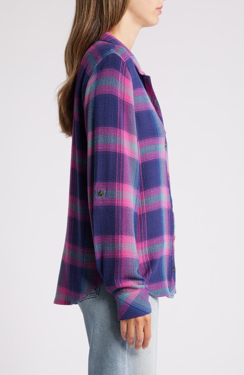 Hatley Lila Plaid Button-Up Shirt, Alternate, color, 