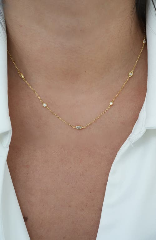 Argento Vivo All Around Mixed Cubic Zirconia Necklace In Silver