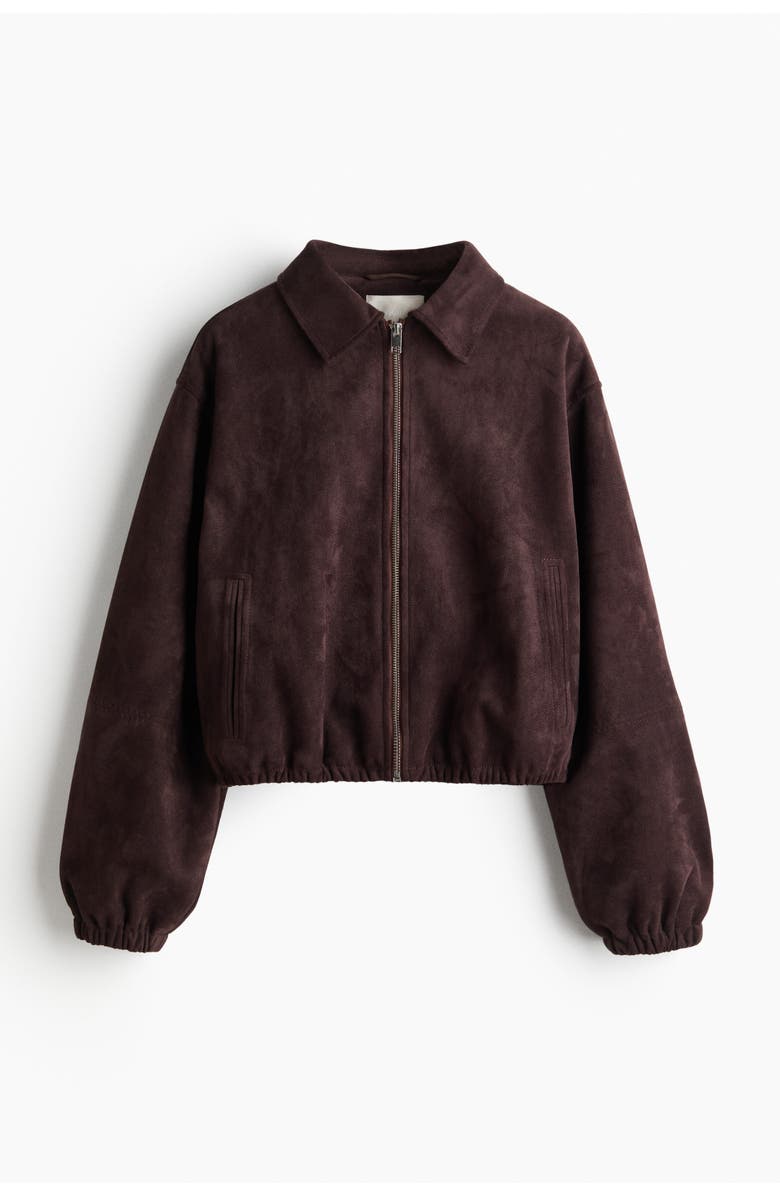 H&M Jacket with collar, Alternate, color, Dark Brown