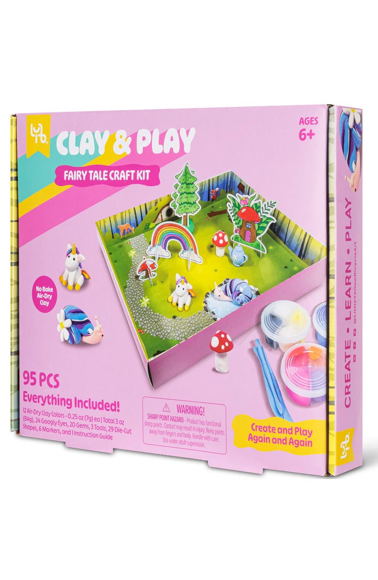 Little Yellow Bicycle Clay & Play Fairy Tale Friends Craft Kit 95Pcs, 6+, Alternate, color, Multicolored