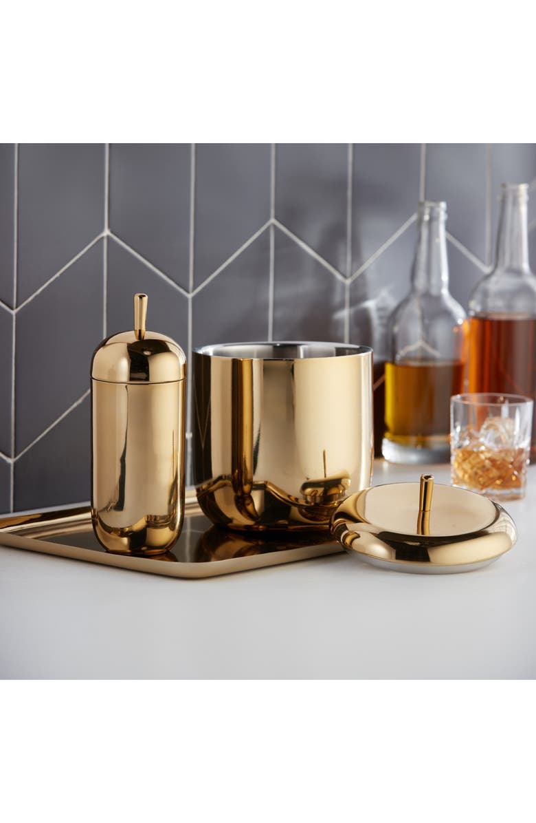 ROSELLI TRADING COMPANY 3-Piece Midas Bar Collection Set, Alternate, color, Gold