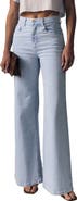 LE JEAN High Waist Wide Leg Column Jeans