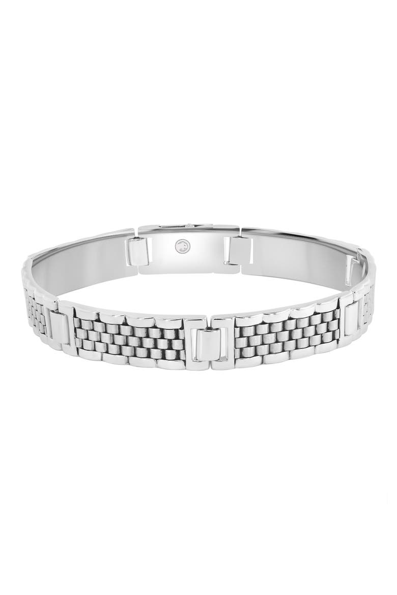 Sterling Silver Link Bracelet, Main, color, SILVER