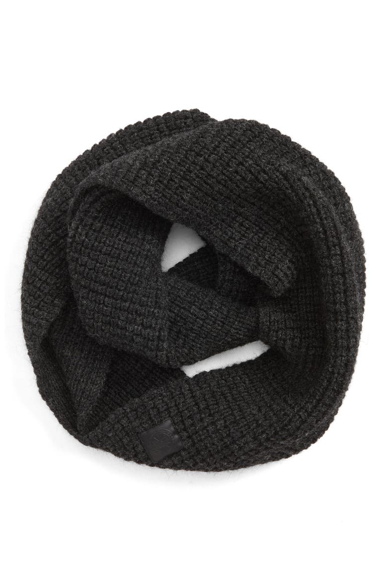 Infinity Wool Scarf, Main, color, IRON GREY