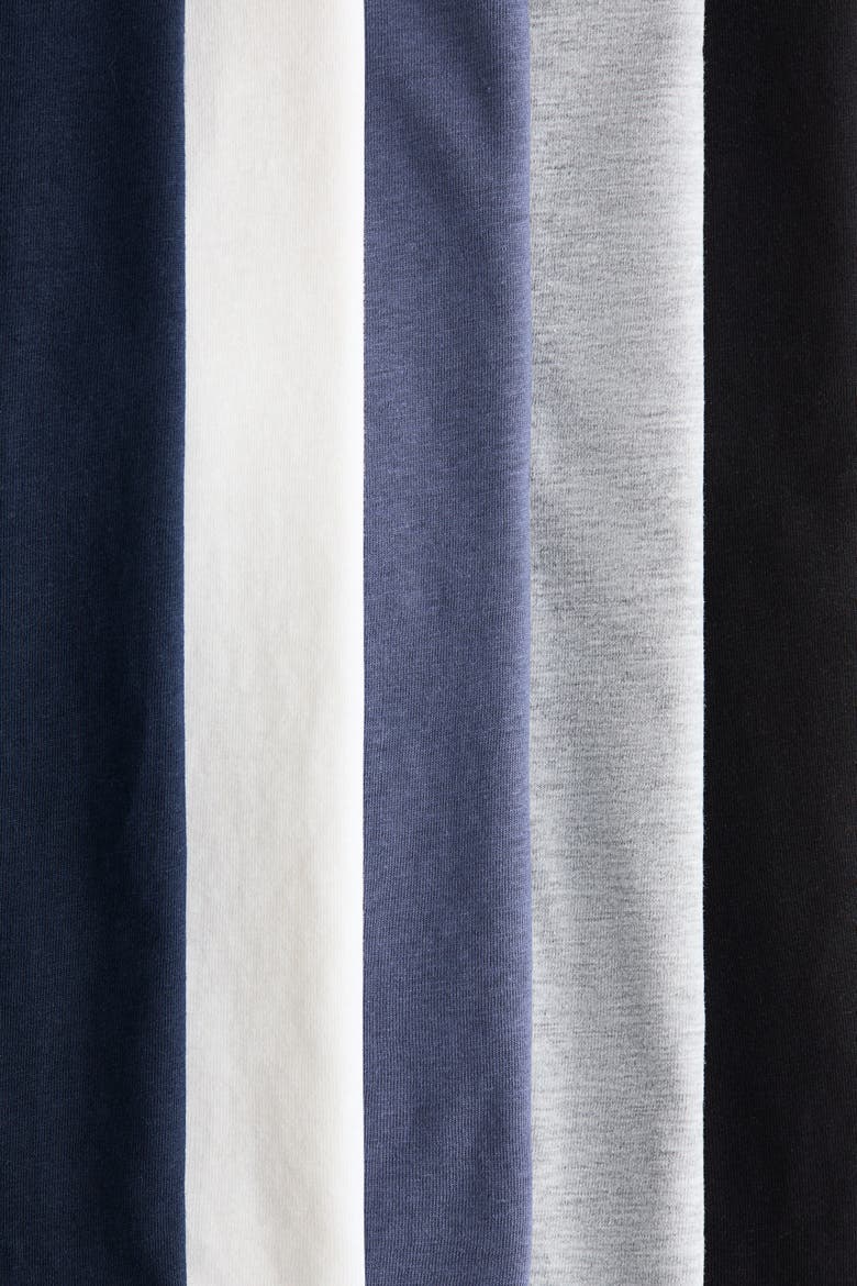 5-pack Cotton T-shirts, Alternate, color, Blue/light gray melange