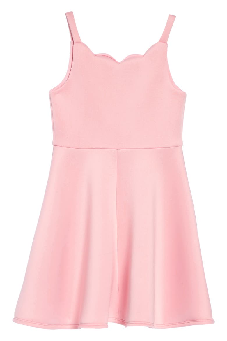 Scuba Skater Dress, Alternate, color, ROMEY BLUSH