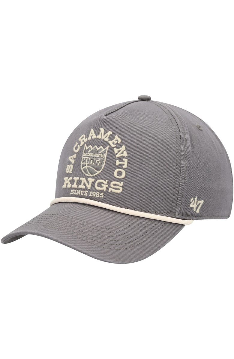 '47 Men's '47  Charcoal Sacramento Kings Canyon Ranchero Hitch Adjustable Hat, Main, color, 