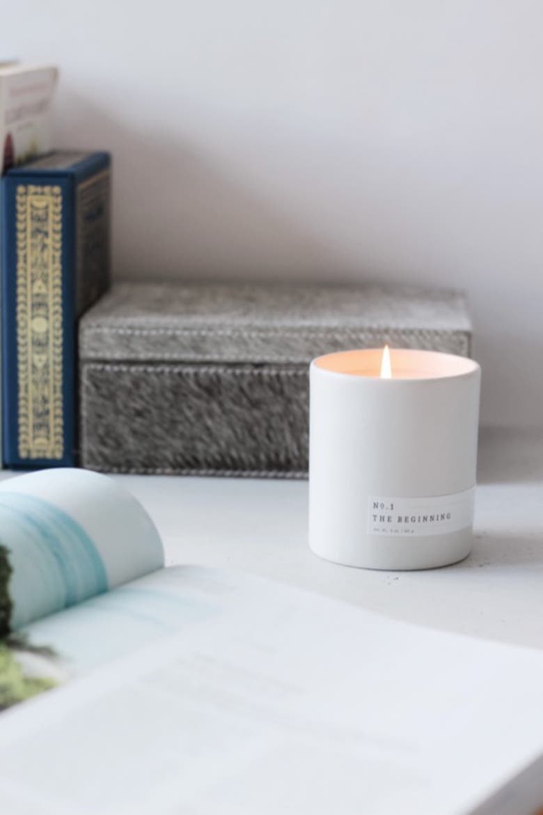 No. 1 The Beginning Candle, Alternate, color, White