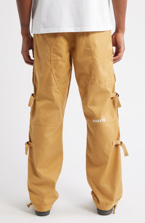 Icecream Big Bag Cotton Twill Cargo Pants In Red
