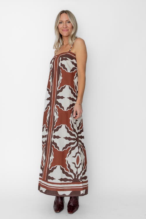 West Of Kiki Ankle Dress In Multi