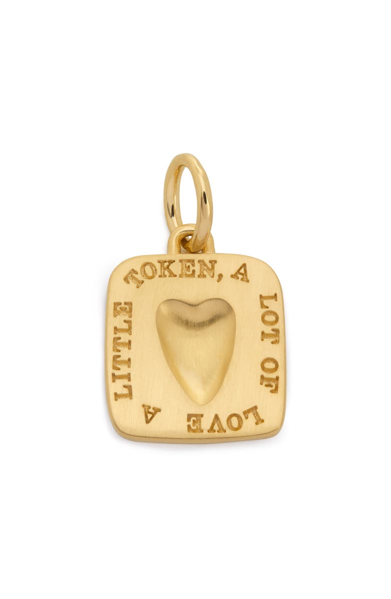 Monica Vinader Love Token Pendant, Main, color, 18K Gold Vermeil