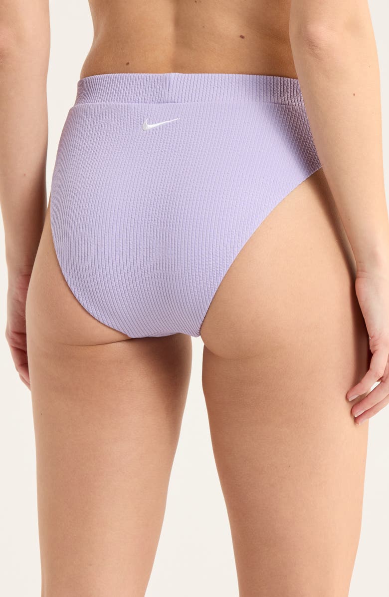 Nike Elevated Essential High Waist Bikini Bottoms, Alternate, color, Hydrangeas