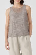 Eileen Fisher Sheer Organic Linen Sleeveless Sweater