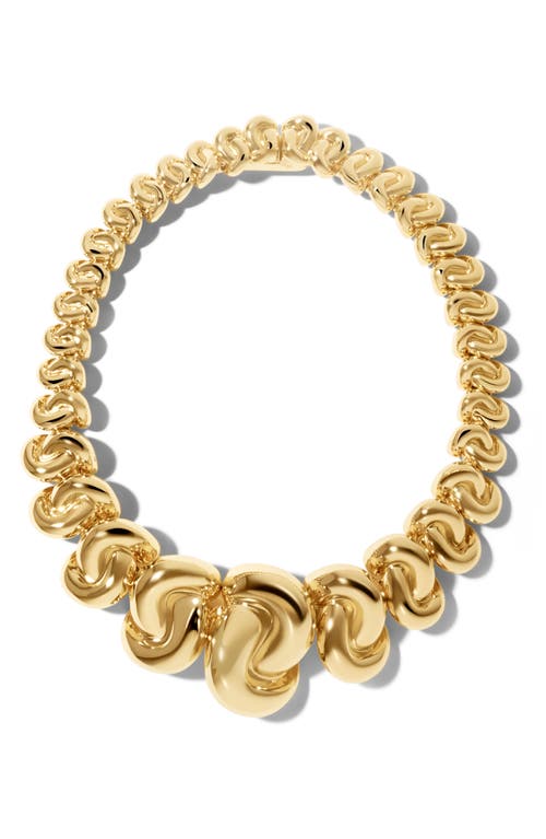 Jennifer Fisher Multi Knot Necklace In Yellow Gold