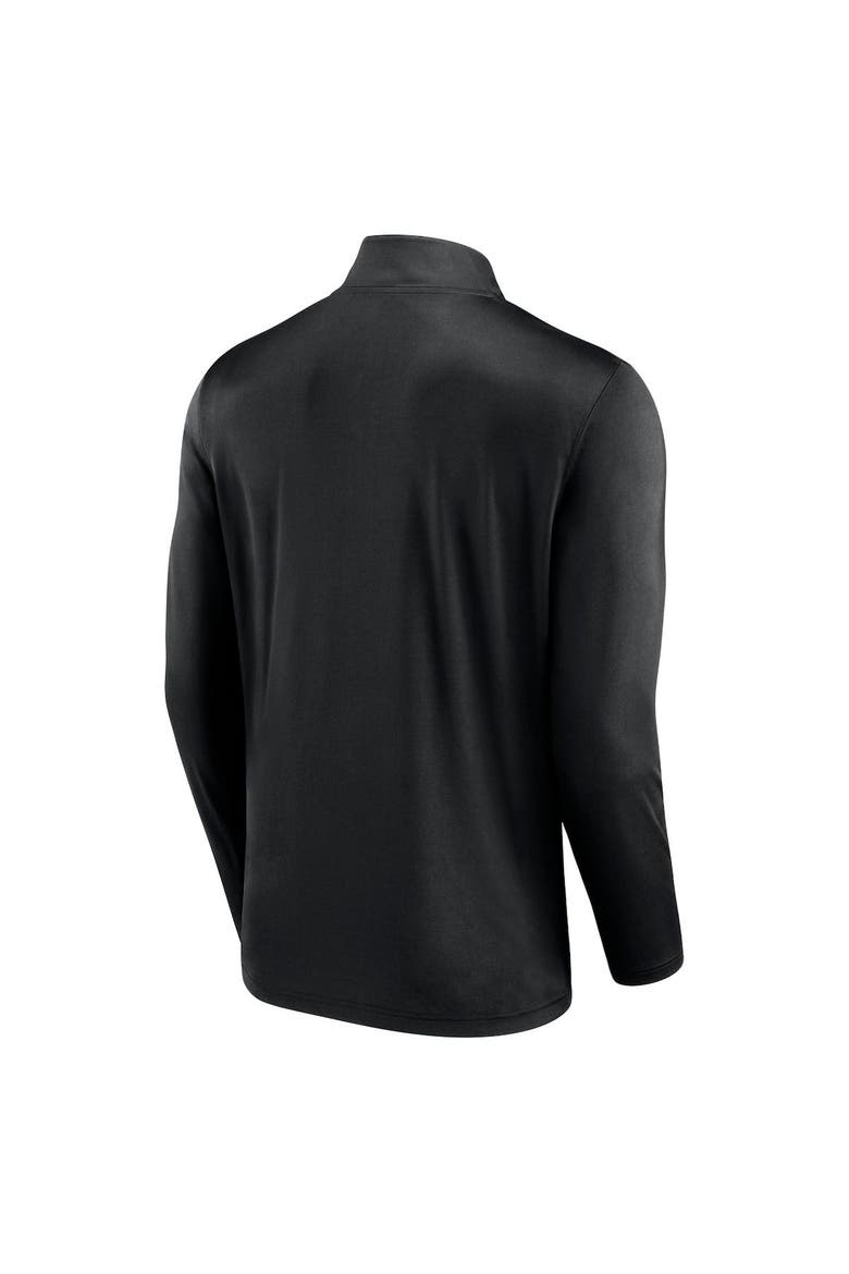 Men's Fanatics Branded Black Pittsburgh Pirates Underdog Mindset Quarter-Zip Jacket, Alternate, color, Black