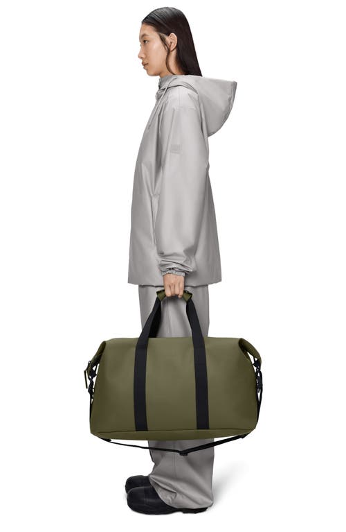 Rains Hilo Waterproof Weekend Bag In Green