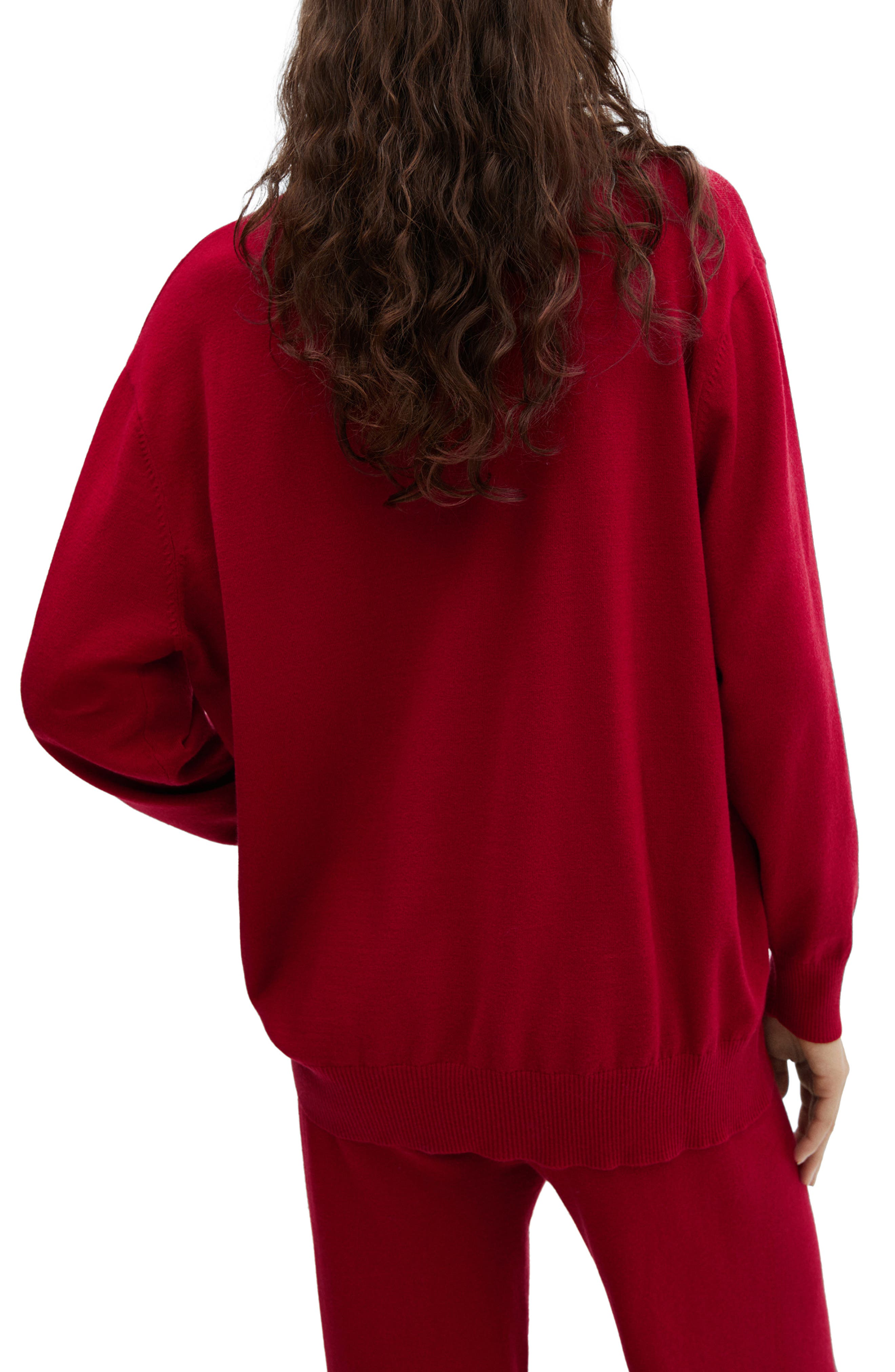 Oversize Mock Neck Sweater - image 2