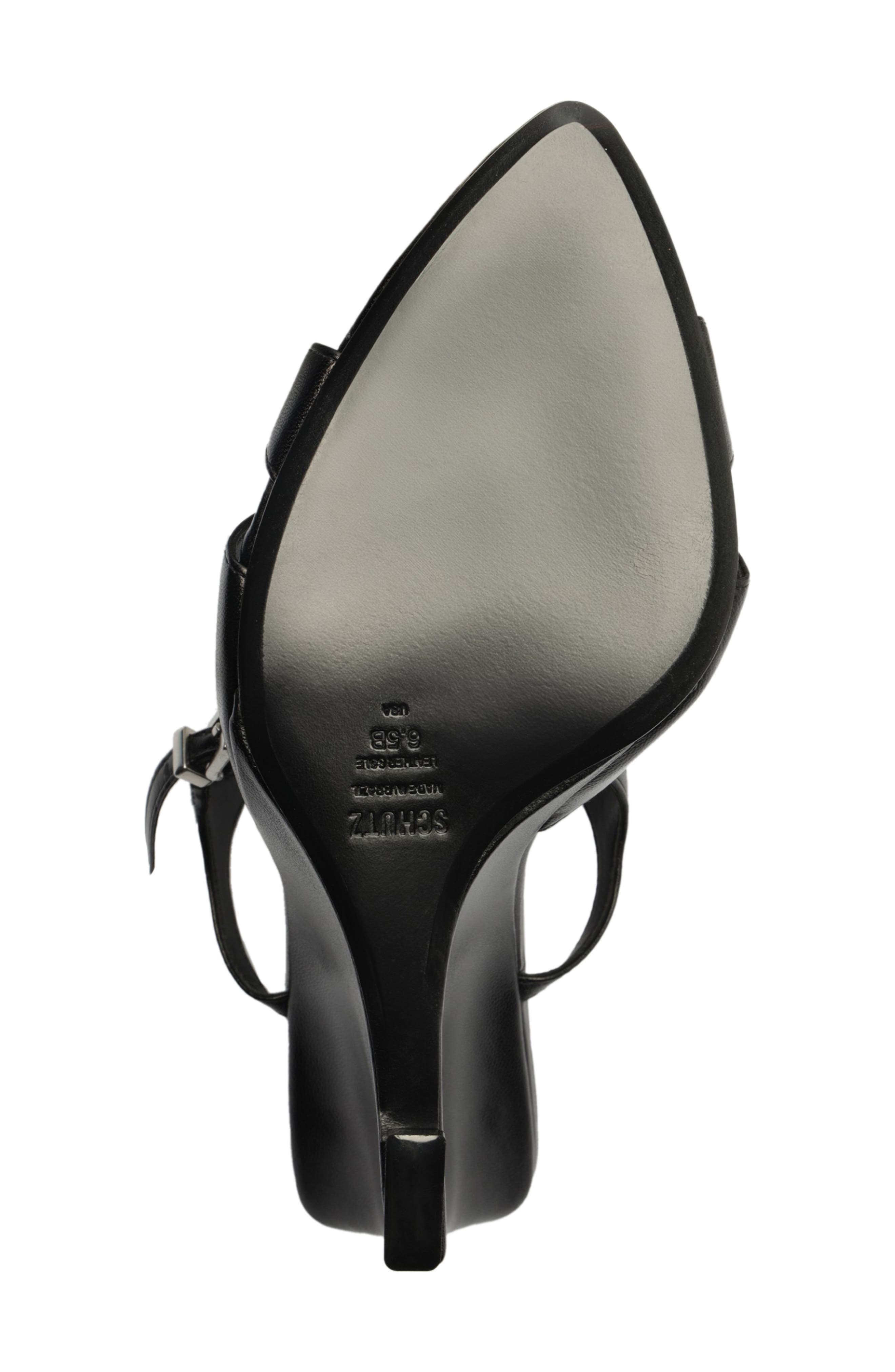 Schutz Maxine Ankle Strap Wedge Sanda, Alternate, color, Black