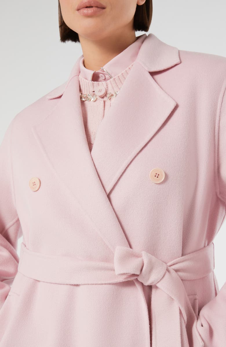 Marina Rinaldi Mrs. Zampa Virgin Wool Blend Coat, Alternate, color, Pink