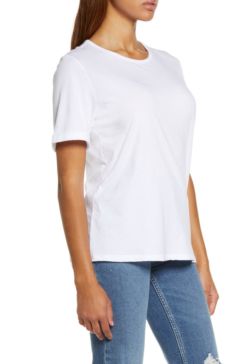 PERFECTDD Roll Sleeve Cotton T-Shirt, Alternate, color, 