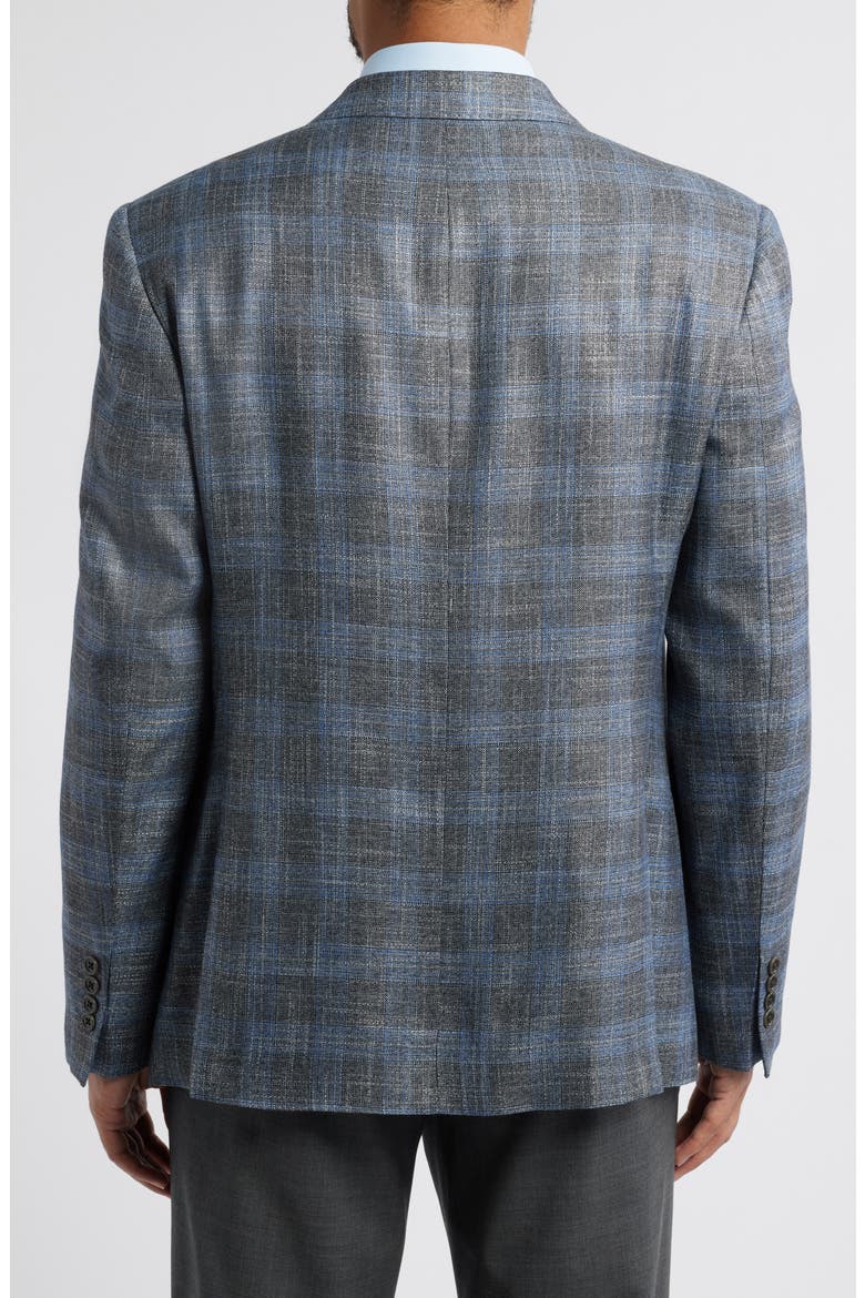 Plaid Sport Coat, Alternate, color, GREY