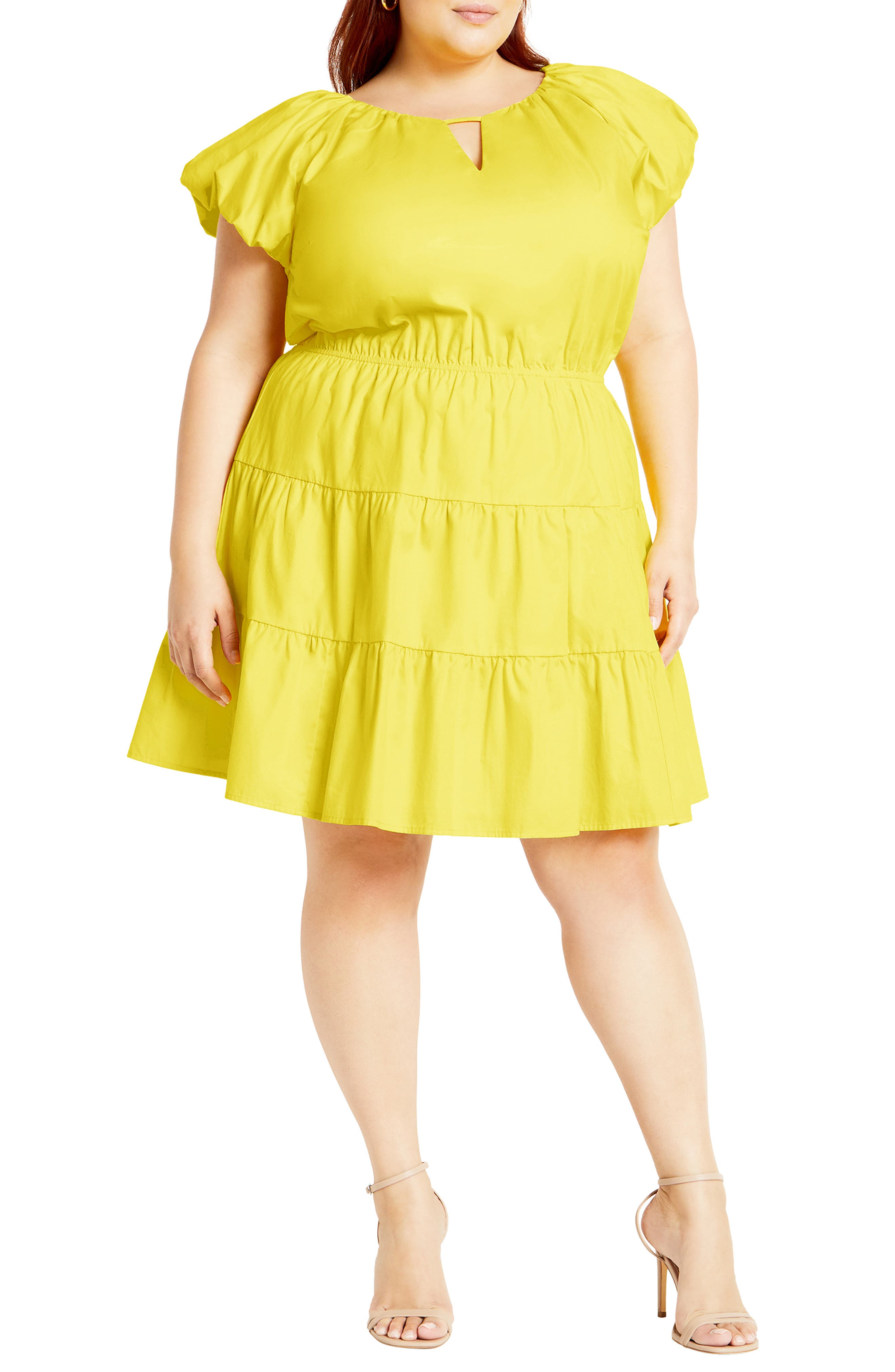 City Chic Alina Fit & Flare Minidress
