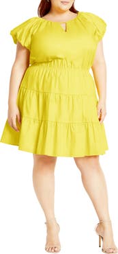 City Chic Alina Fit & Flare Minidress