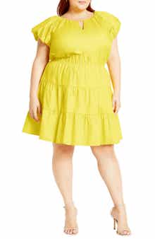 City Chic Alina Fit & Flare Minidress