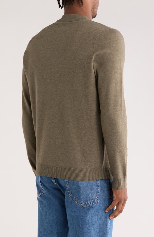 Abound Mock Neck Sweater In Brown