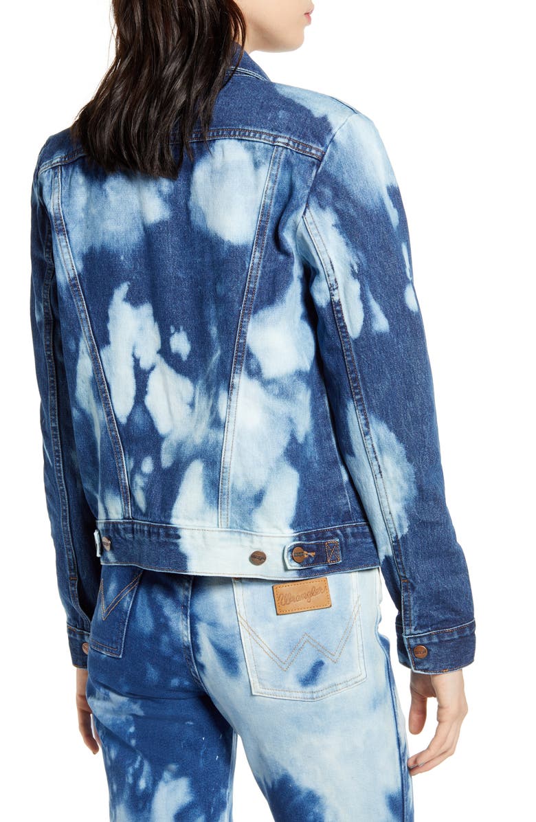 Wrangler Bleached Denim Jacket, Alternate, color, 