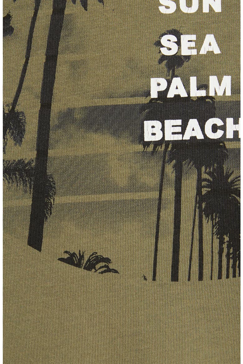 Palm Beach Graphic T-Shirt , Alternate, color, GREEN