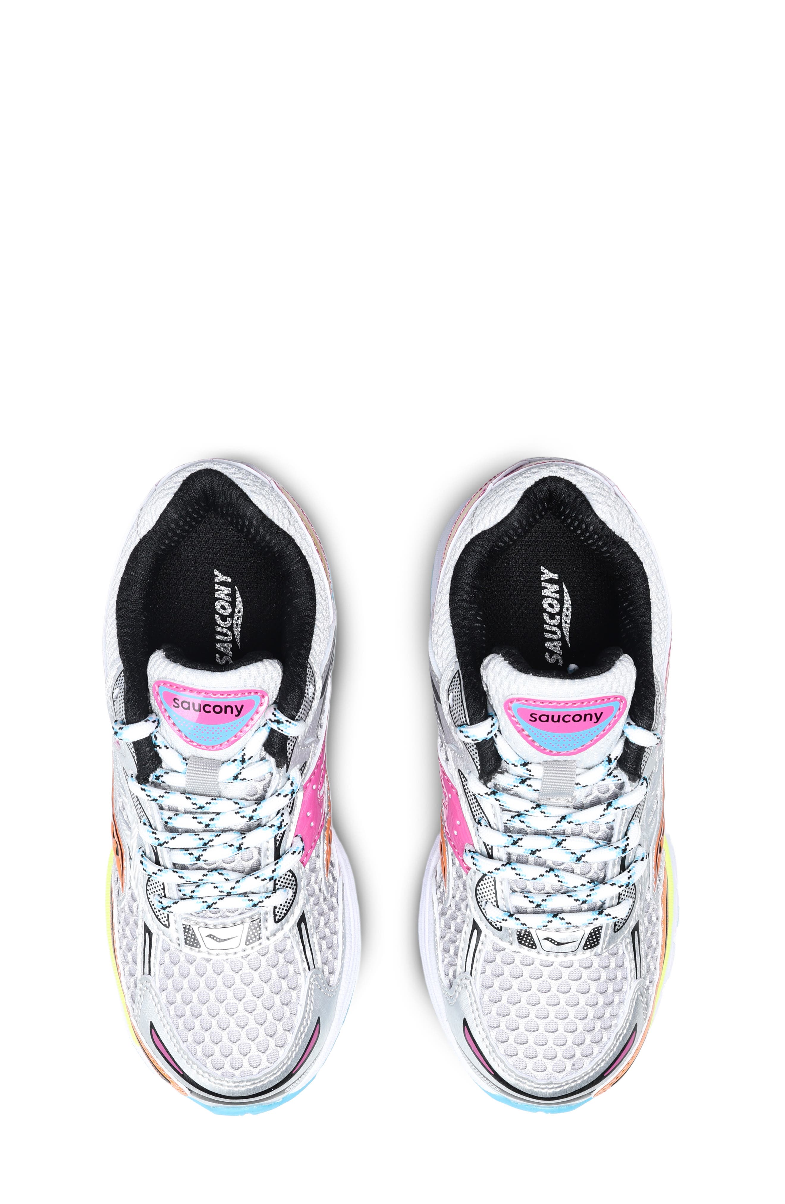 Saucony Kids' ProGrid Omni 9 Sneaker, Alternate, color, Silver/ Multi