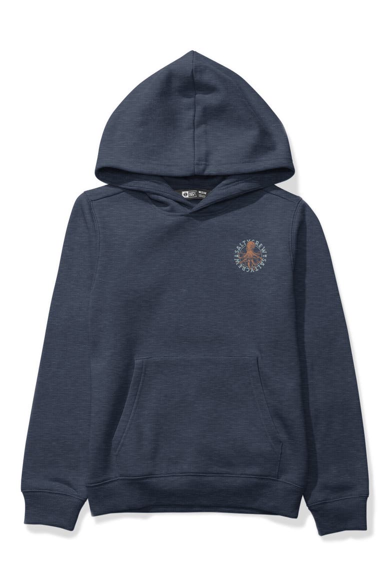 Kids' Tentacles Cotton Blend Hoodie, Main, color, NAVY HEATHER