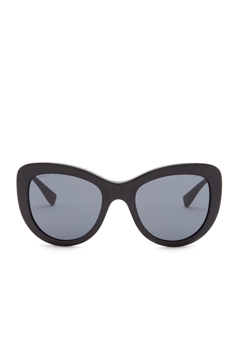 Pop Chic Medusa 54mm Sunglasses, Alternate, color, BLACK