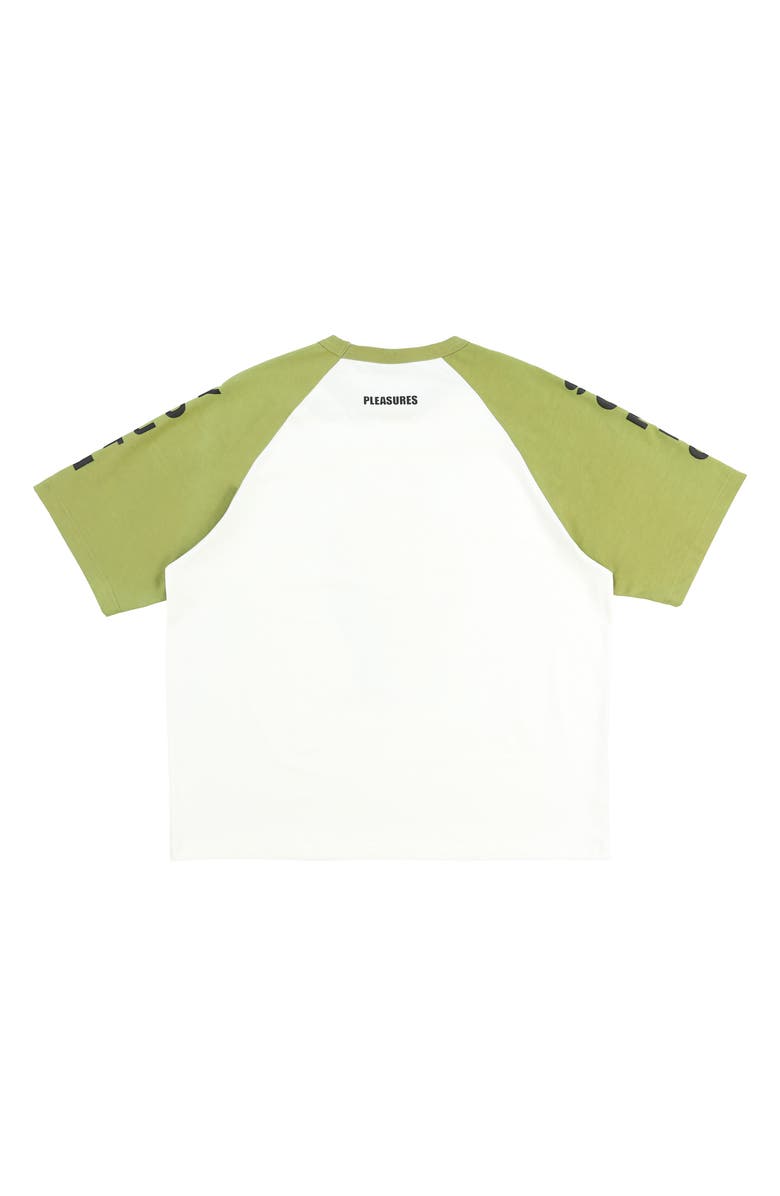 PLEASURES Alien Raglan Sleeve Cotton Graphic T-Shirt, Alternate, color,