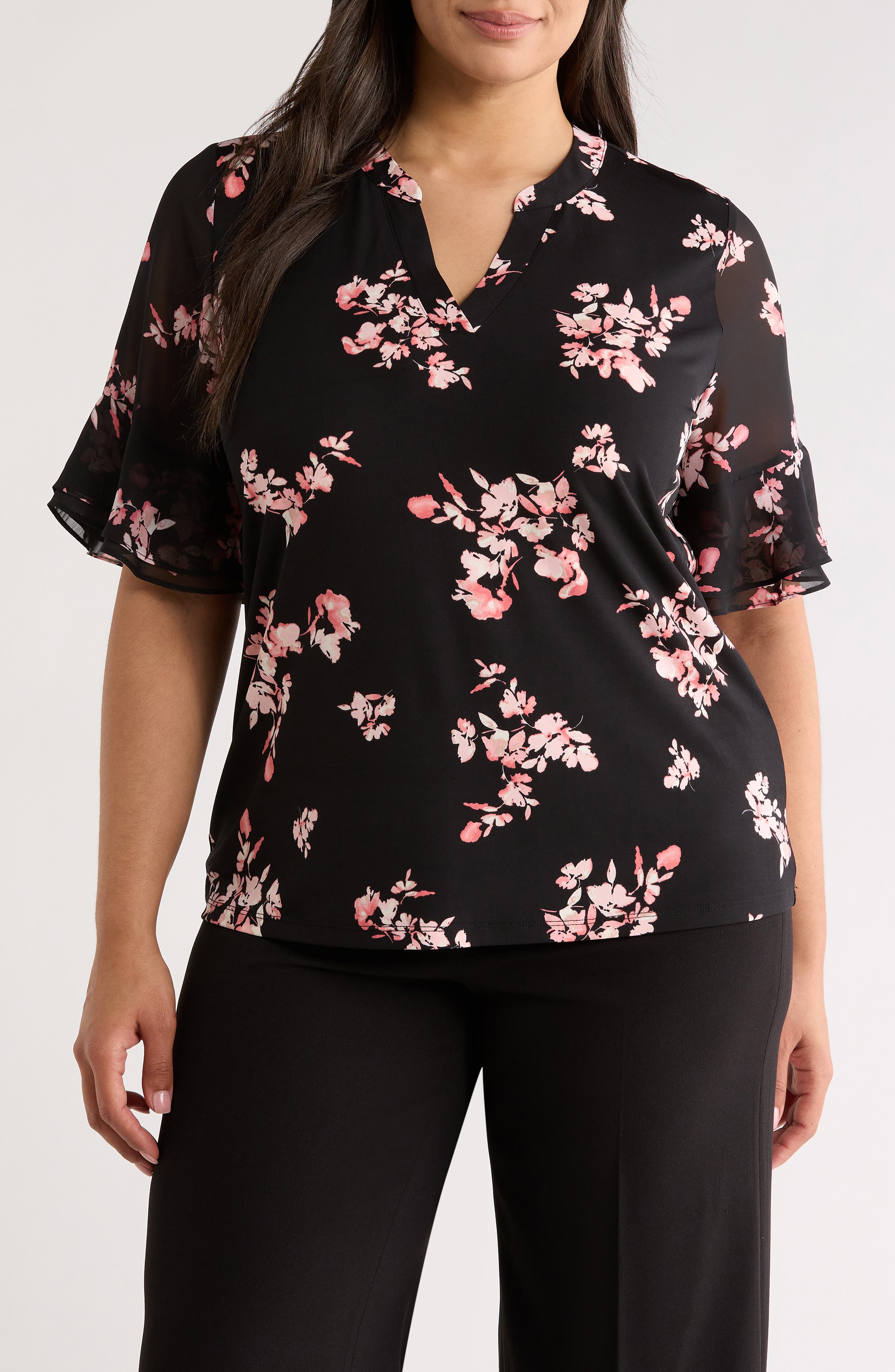 Ruffle Sleeve Top