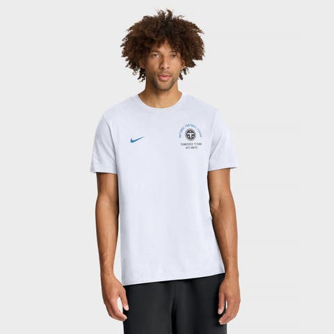 Men's Nike White Tennessee Titans Split Logo T-Shirt