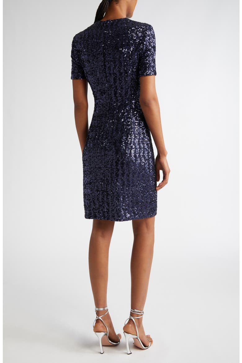 Sequin Sheath Dress, Alternate, color, MARITIME