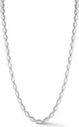 CHLOE AND MADISON Marquise Cubic Zirconia Tennis Necklace