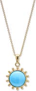 Anzie Dew Drop Mini Marine Pendant Necklace