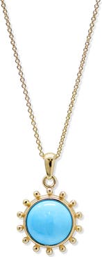 Anzie Dew Drop Mini Marine Pendant Necklace